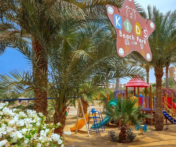 Brayka Bay in Marsa Alam het kidspark waar de kinderen kunnen spelen