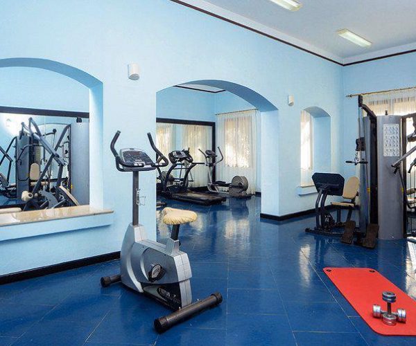 Hotel Jaz Samaya Resort in Marsa Alam de fitness ruimte van het resort