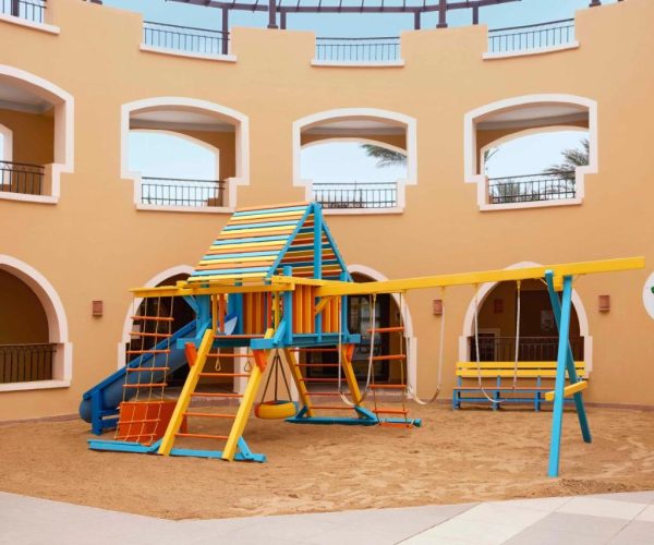 Jaz dar El Madina in Marsa Alam de speeltuin waar de kids leuk kunnen spelen