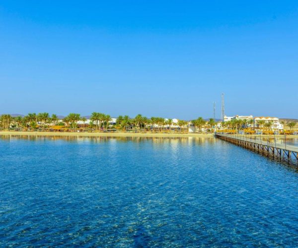 Protels Beach Club Spa in Marsa Alam de pier van het resort